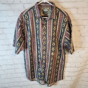 Men's Vintage Pier Connection button-down shirt, size Large